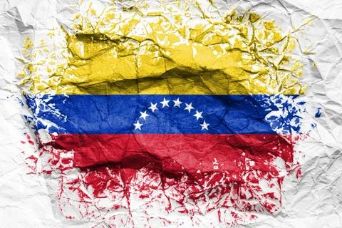 Flag printed on the sheet Stock Photos