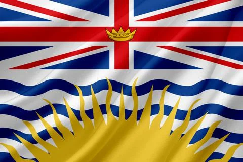 Flag of the provinces of Canada. Photo in high quality. Stock Illustration