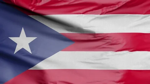 Flag of Puerto Rico Stock Footage 112638227