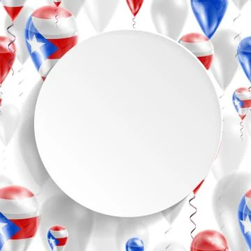 Flag of Puerto Rico Stock Illustration