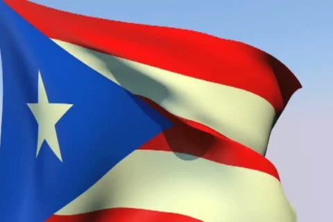 Flag of Puerto Rico NTSC 動画素材 14746586