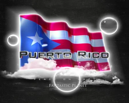 Flag PuertoRico quality designer flag Illustration