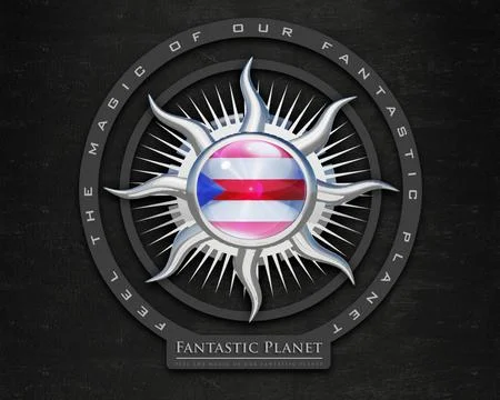 Flag PuertoRico quality designer flag イラスト素材