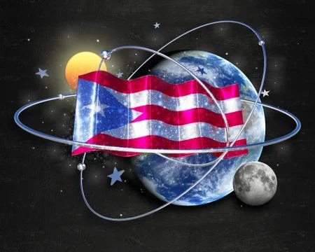 Flag PuertoRico quality designer flag Stock Illustration