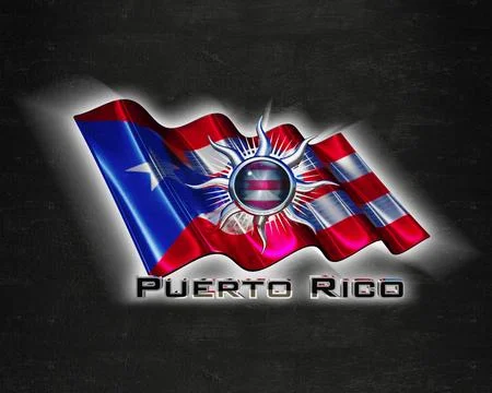 Flag PuertoRico quality designer flag Stock Illustration