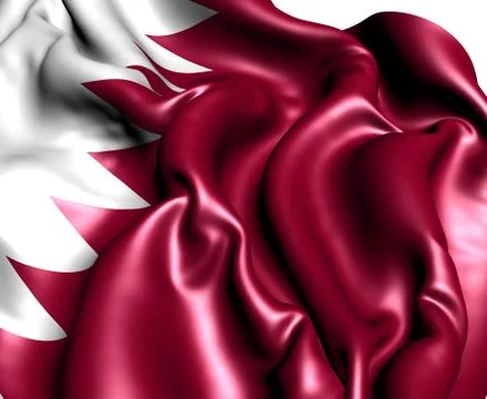 Flag of qatar Stock Illustration
