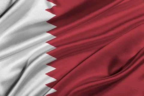 Flag of Qatar. Stock Illustration
