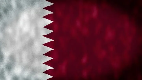 Flag of Qatar Stock Illustration