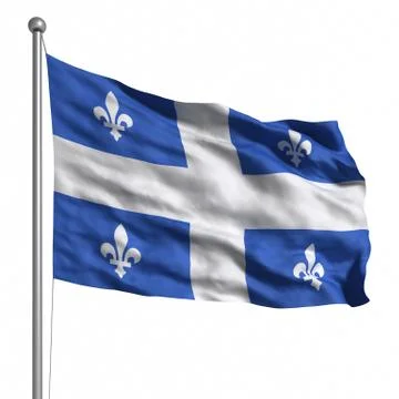 Flag of quebec Stock Illustration