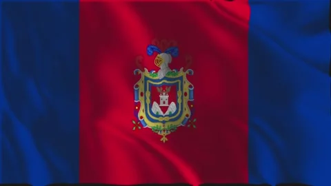 Flag of Quito waving slowly Stock Footage 341687879