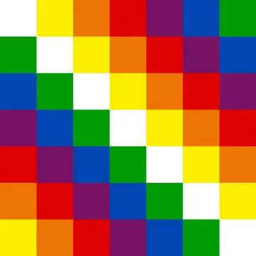 Flag of the Qulla Suyu Stock Illustration