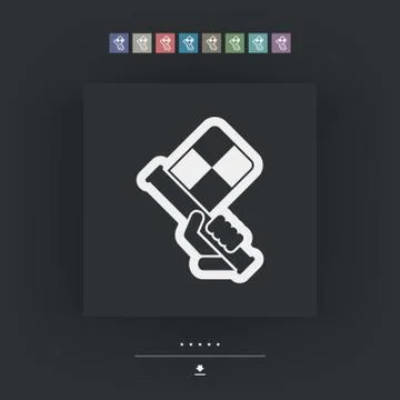 Flag race Ilustração Stock