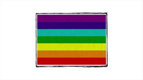 Flag rainbow of peace. Stock Footage 57307544