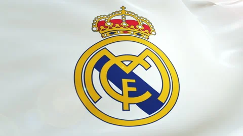 Flag Real Madrid Logo Stockbeeldmateriaal 90770685