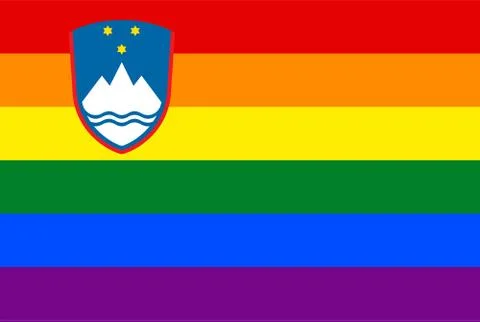 Flag, rectangular shape icon on white background Stock Illustration