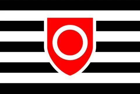 Flag, rectangular shape icon on white background Stock Illustration