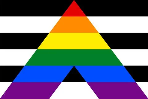 Flag, rectangular shape icon on white background イラスト素材