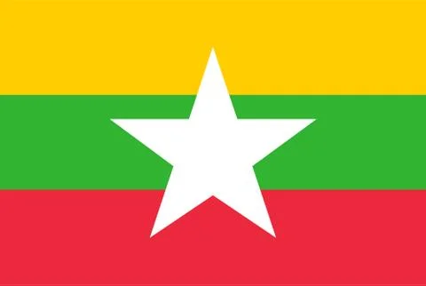 Flag rectangular shape, rectangular shape icon on white background Illustrazione stock