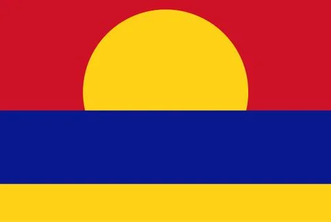 Flag rectangular shape, rectangular shape icon on white background Stock Illustration