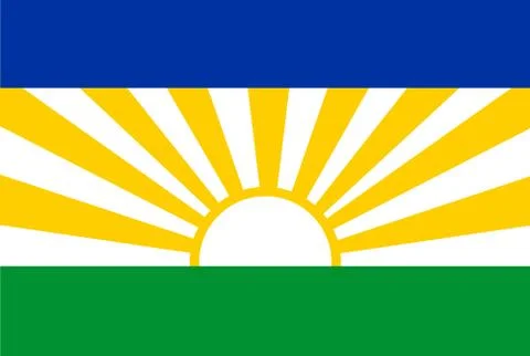 Flag rectangular shape, rectangular shape icon on white background Illustrazione stock