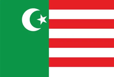 Flag rectangular shape, rectangular shape icon on white background Stock Illustration