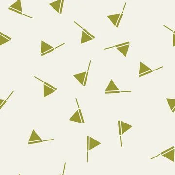 Flag red pointer map location glyph seamless pattern Stock Illustration