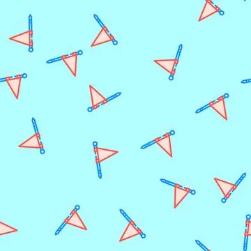 Flag red pointer map location vector seamless pattern Illustrazione stock