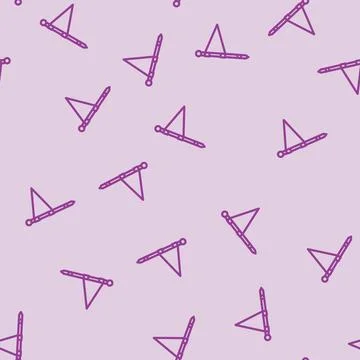 Flag red pointer map location line vector seamless pattern Stock Illustration