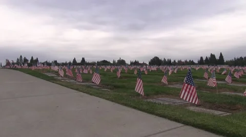 A flag to remember Video stock 43670167