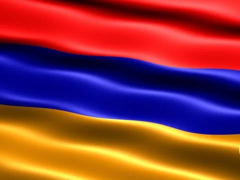 Flag of the republic of armenia Иллюстрация