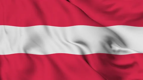 Flag of the Republic of Austria gently waving in the wind Video stock 140215667