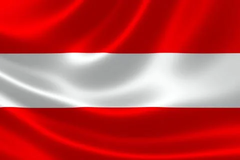 Flag of the Republic of Austria Stock Illustration