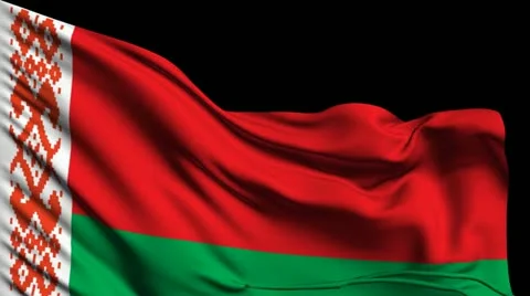 Flag of Republic of Belarus Stockbeeldmateriaal 22321962
