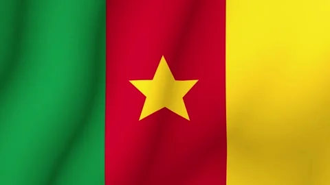 The flag of the Republic of Cameroon. The developing national flag of the 動画素材 275490355