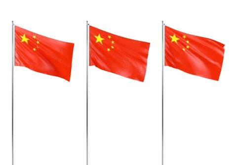 Flag of Republic of China, 3D rendering Stock Illustration