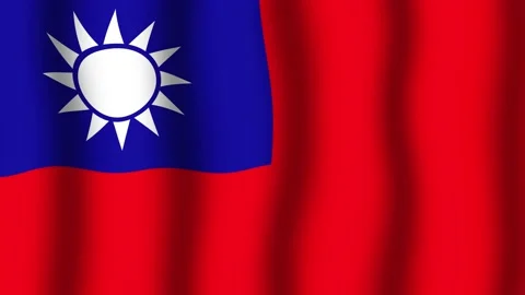 Flag of the Republic of China Stock Footage 175888805