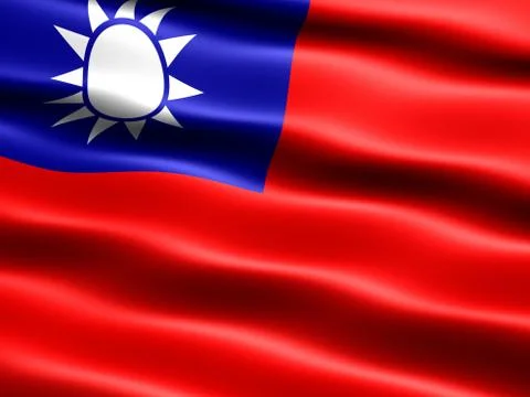 Flag of the republic of china 스톡 일러스트