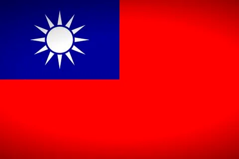 Flag of Republic of China Stock Illustration