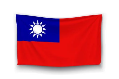 Flag of republic china Stock Illustration