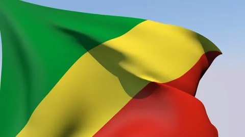 Flag of the Republic of the Congo HD 스톡 동영상 14838189