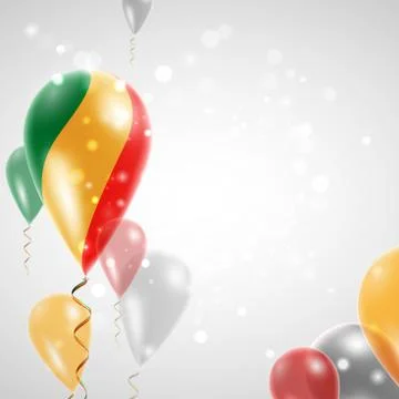 Flag of the Republic of Congo Stock Illustration