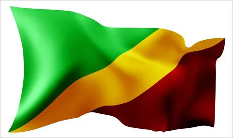 The flag of the Republic of the Congo . イラスト素材