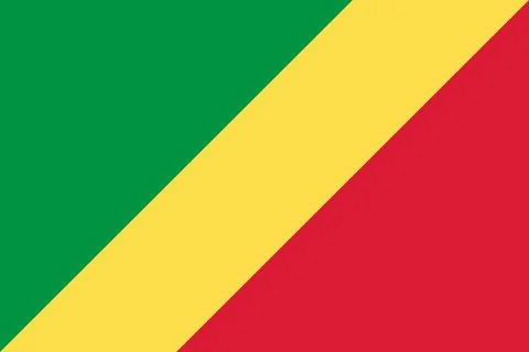 Flag of the Republic of the Congo Stock Illustration