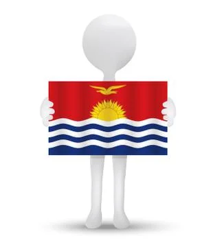 Flag of Republic of Kiribati Stock Illustration