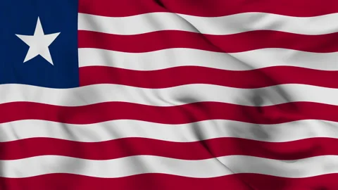 Flag of the Republic of Liberia Stock Footage 140049980
