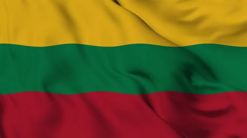 Flag of the Republic of Lithuania Stock Footage 140050357