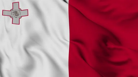 Flag of the Republic of Malta Stock Footage 140041783