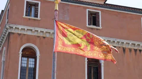 Flag of the Republic of Venice. Stock Footage 265157315