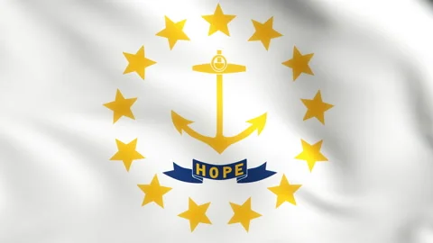 Flag of Rhode Island Background Video Loop Vidéo 118020542