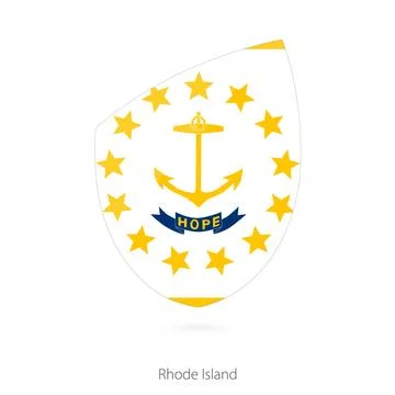 Flag of Rhode Island. Stock-Illustration